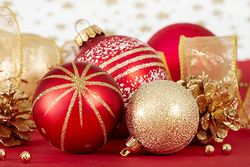 Image showing christmas baubles