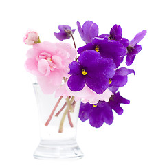 Image showing Tropic Flowers in Vase Isolated