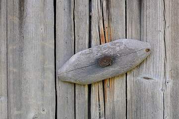 Image showing Wooden Barn Gate Latch