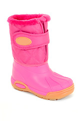 Image showing Pink winter boot