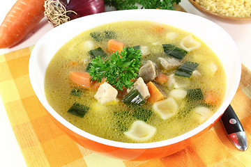 Image showing Chicken soup