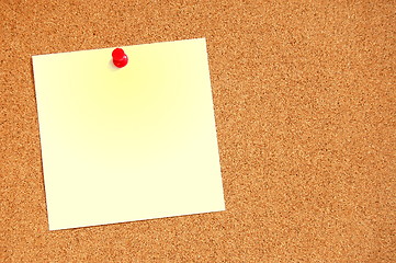 Image showing empty sheet paper with push pin