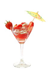 Image showing strawberry drink