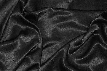 Image showing black satin background