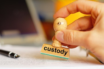 Image showing custody