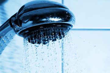 Image showing shower and water