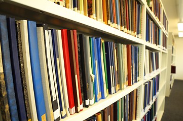 Image showing books in a library