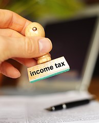 Image showing income tax