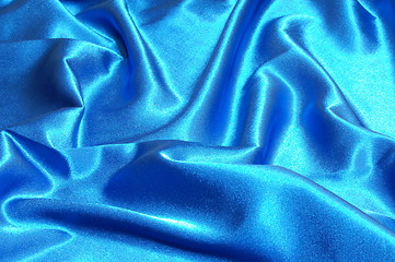 Image showing blue satin background