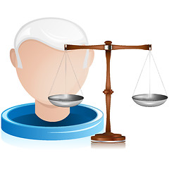 Image showing Senior Judge with Justice Balance