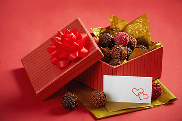 Image showing chocolate truffles  