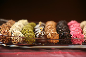 Image showing chocolate truffles  