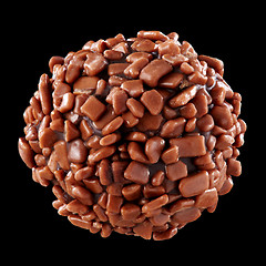 Image showing chocolate truffle macro