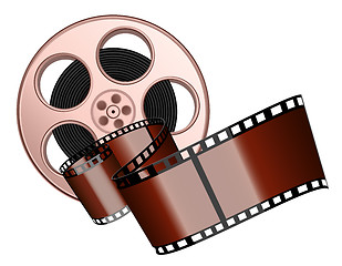 Image showing Film roll and strip