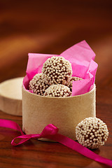 Image showing chocolate truffles  