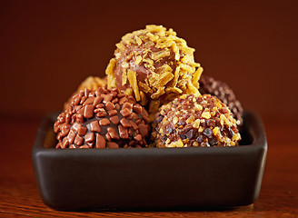 Image showing chocolate truffles  