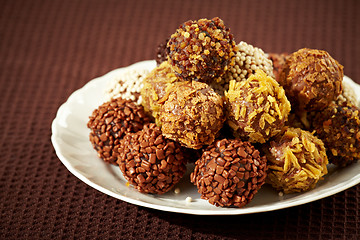 Image showing chocolate truffles  