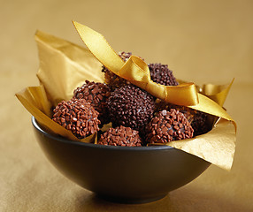 Image showing chocolate truffles  