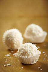 Image showing white chocolate truffles