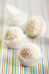 Image showing white chocolate truffles