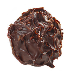 Image showing chocolate truffle macro