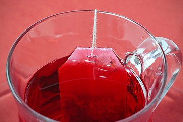 Image showing red berry tea