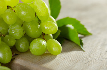 Image showing fresh green grapes