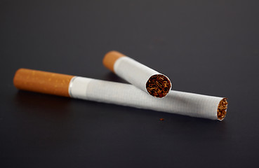 Image showing two cigarettes