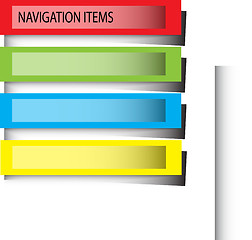 Image showing color navigation bars