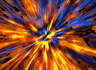 Image showing color explosion background