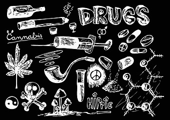 Image showing hand drawn drugs