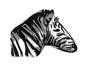 Image showing very nice zebra head 