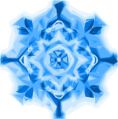 Image showing blue snow flake 