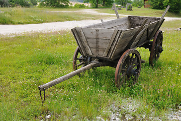 Image showing wooden wagon
