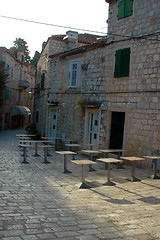 Image showing street cafe croatia