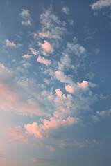 Image showing Coloured cloudscape