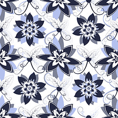 Image showing Seamless floral pattern