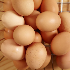 Image showing fresh brown eggs