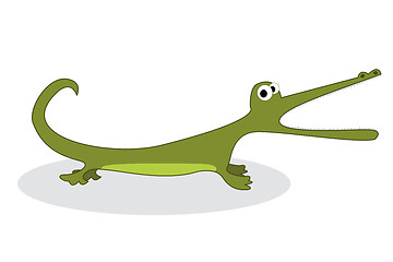 Image showing Clip art crocodile