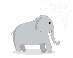 Image showing Clip art elephant