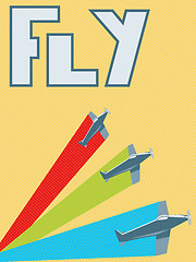 Image showing Retro fly poster