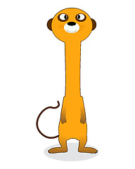 Image showing Clip art meerkat