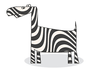 Image showing Clip art zebra