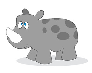Image showing clip art rhino