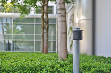 Image showing small outdoor ashtray