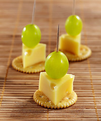 Image showing cheese canape