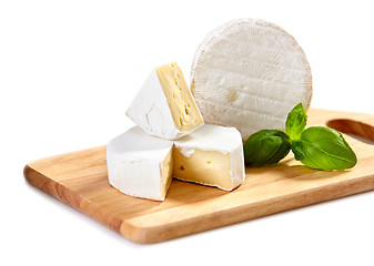 Image showing brie and camembert cheese