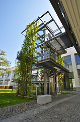 Image showing modern glass elevator