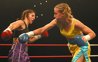 Image showing female boxing