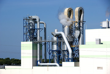 Image showing Pipes of a factory